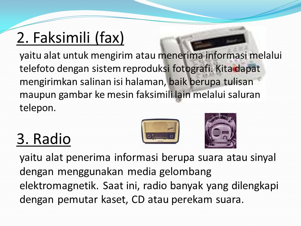2. Faksimili (fax)