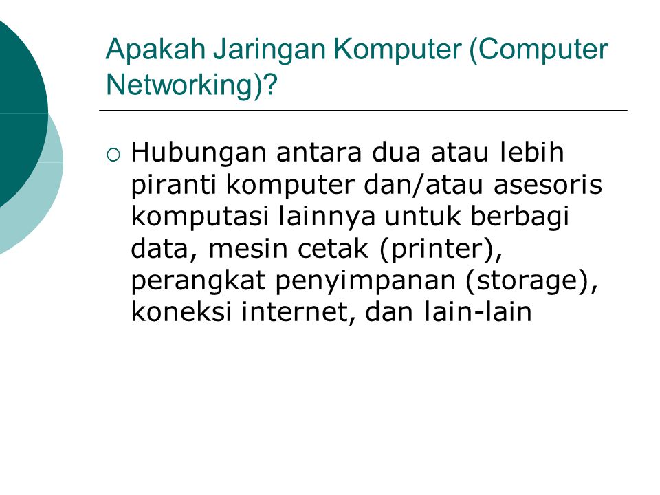 Apakah Jaringan Komputer (Computer Networking)