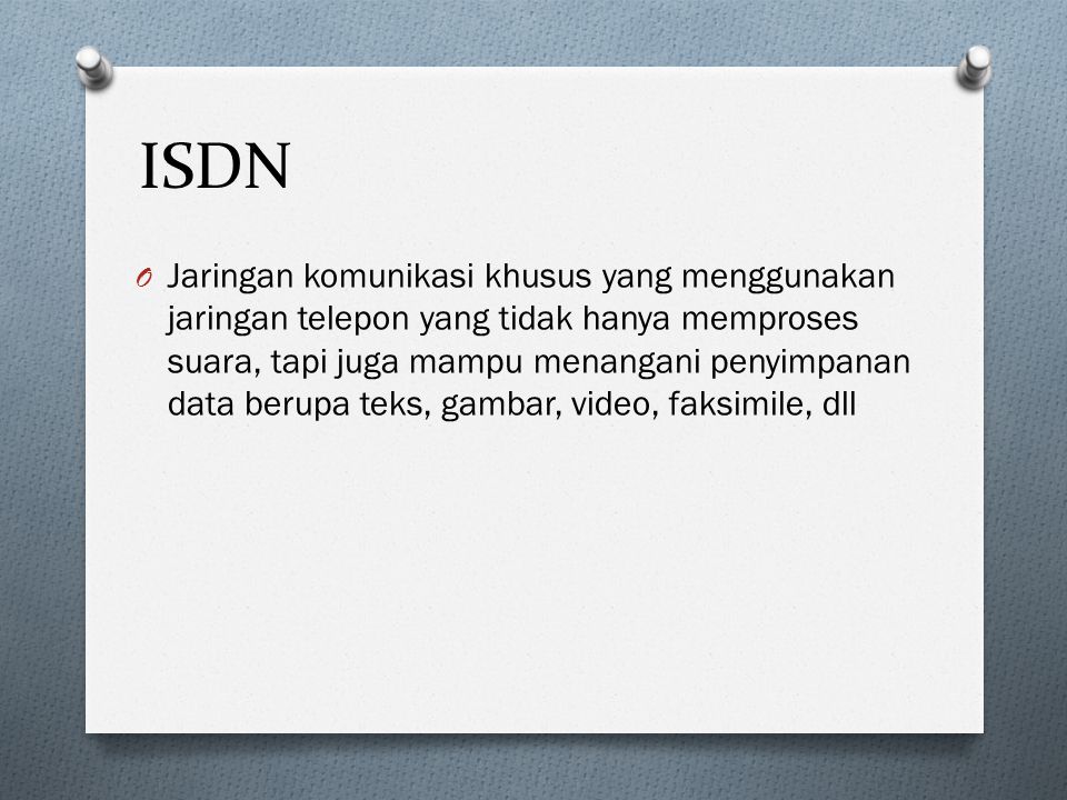 ISDN