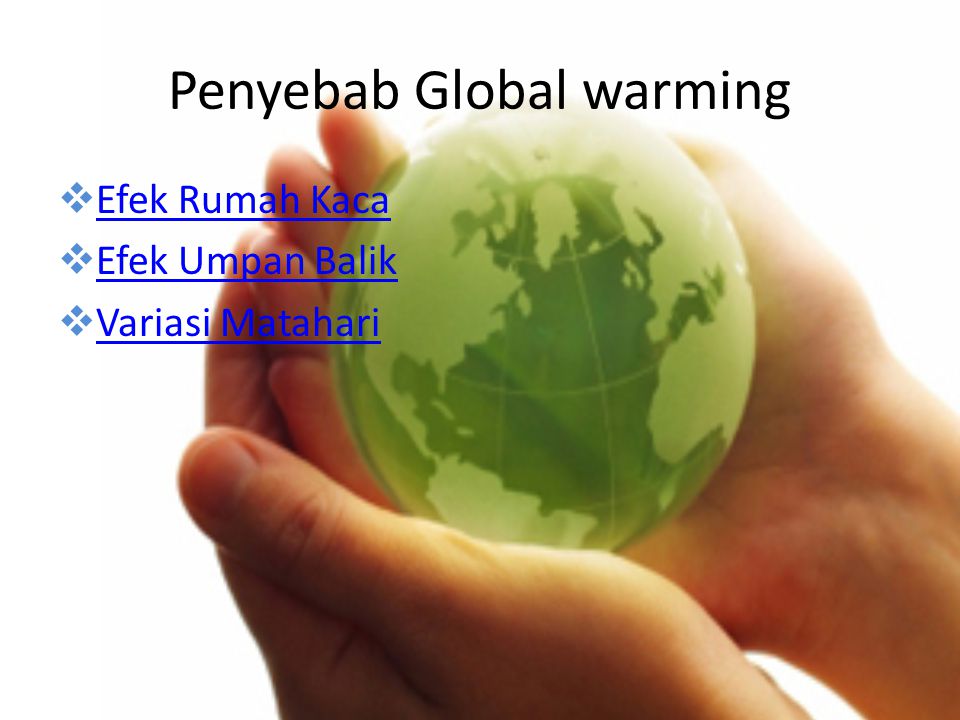 Penyebab Global warming