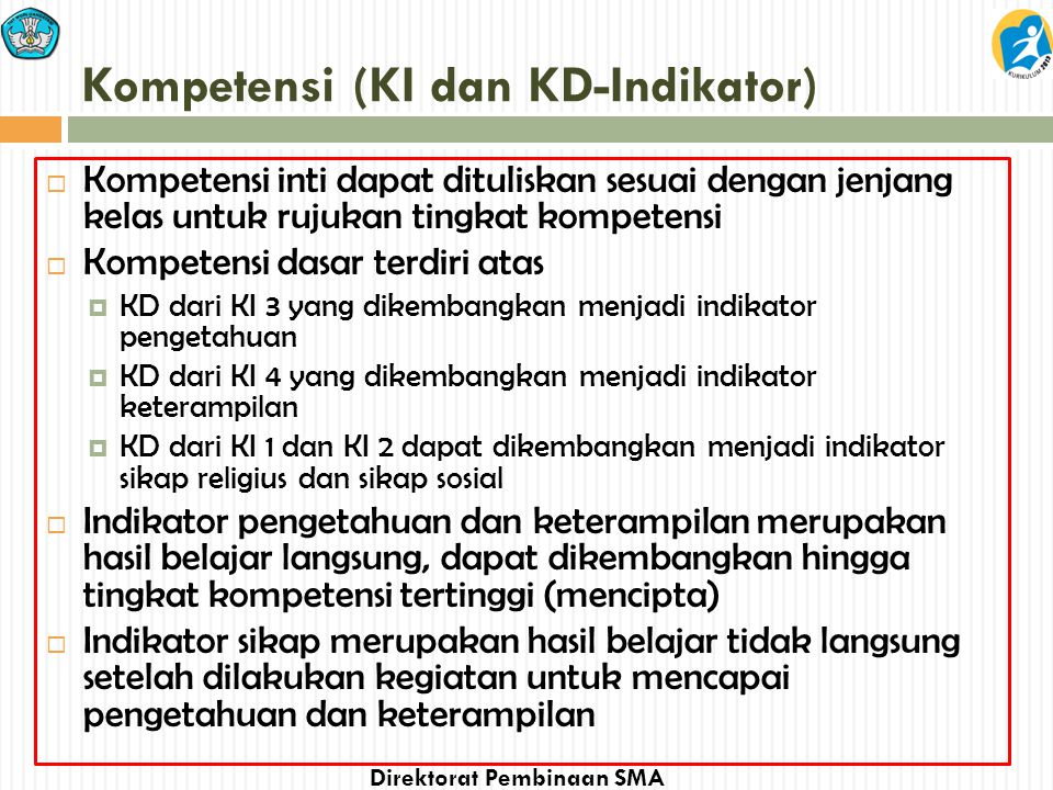 Kompetensi (KI dan KD-Indikator)