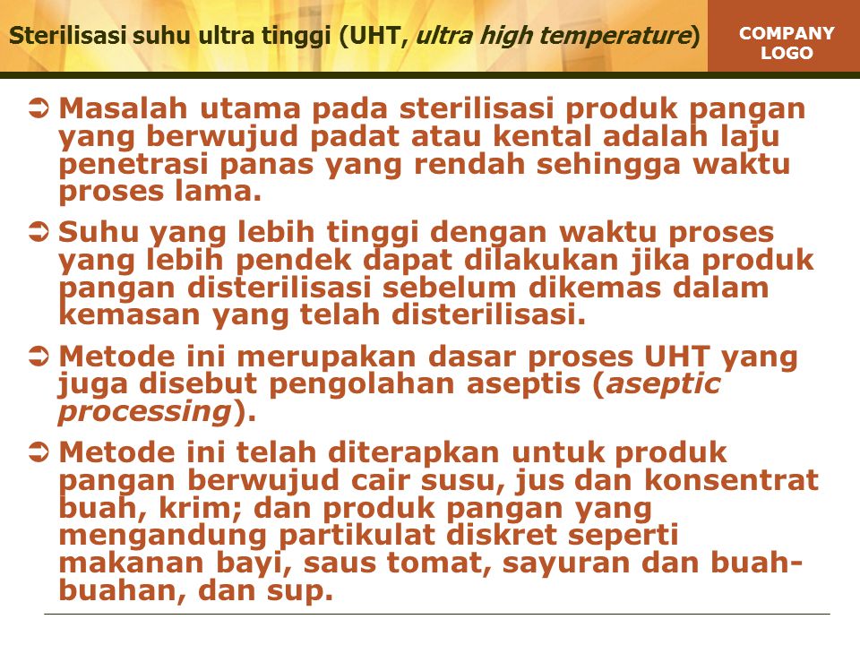 Sterilisasi suhu ultra tinggi (UHT, ultra high temperature)