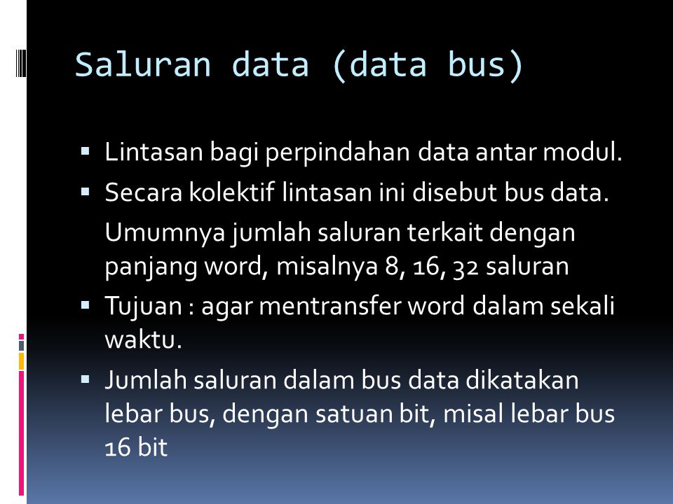 Saluran data (data bus)