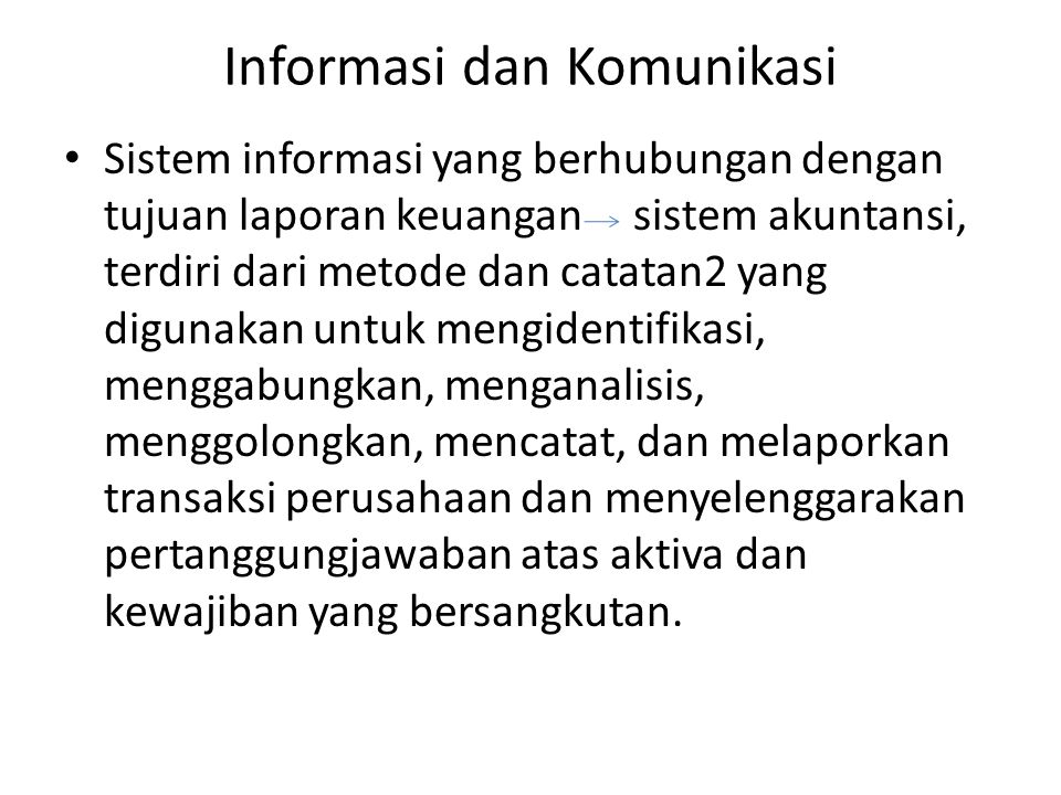 Informasi dan Komunikasi