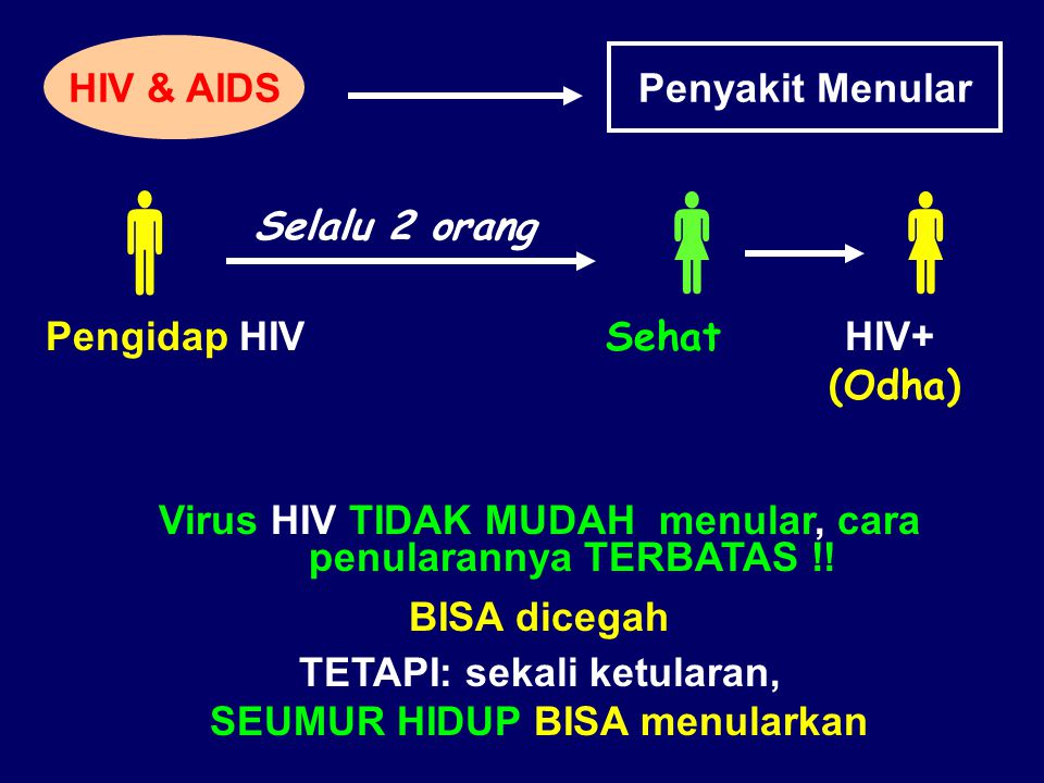    HIV & AIDS Penyakit Menular Selalu 2 orang