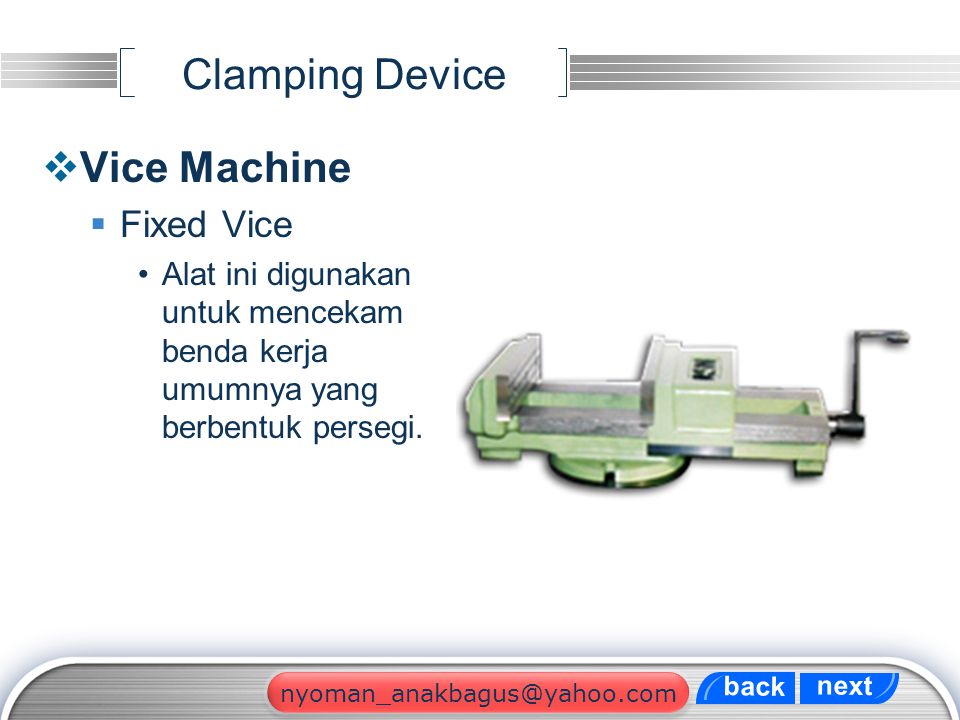 Clamping Device Vice Machine Fixed Vice