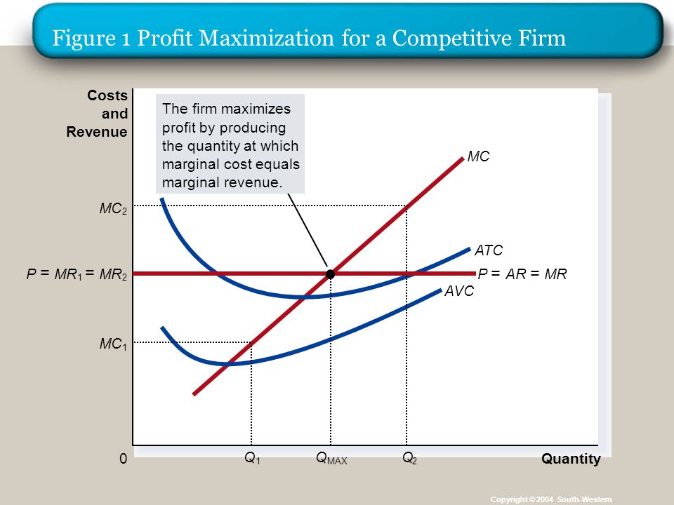 Figure 1 Profit Maximization for a Competitive Firm