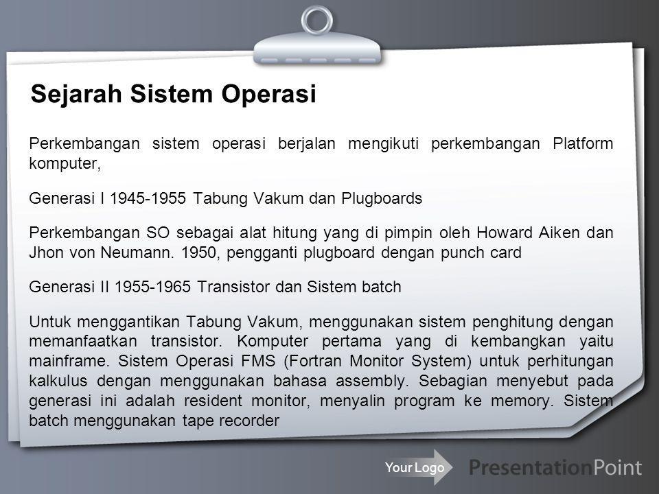 Sejarah Sistem Operasi