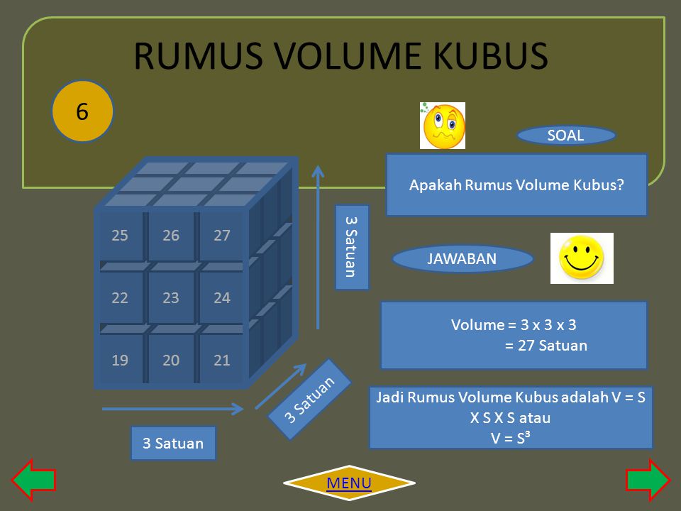 RUMUS VOLUME KUBUS 6 SOAL Apakah Rumus Volume Kubus