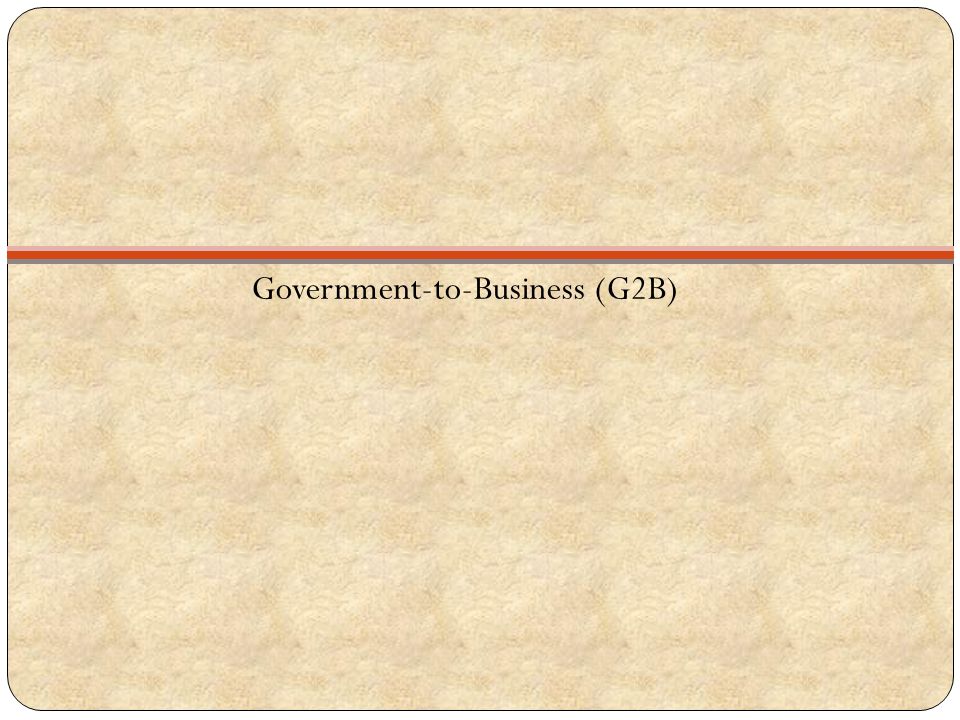 Government-to-Business (G2B)