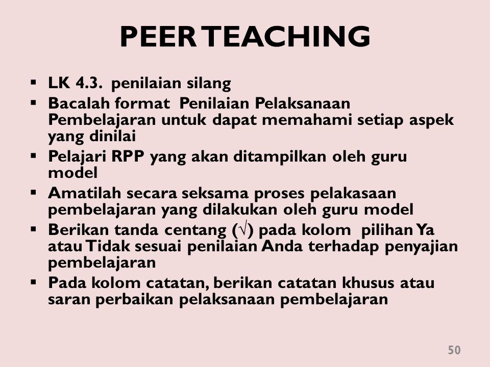 PEER TEACHING LK 4.3. penilaian silang