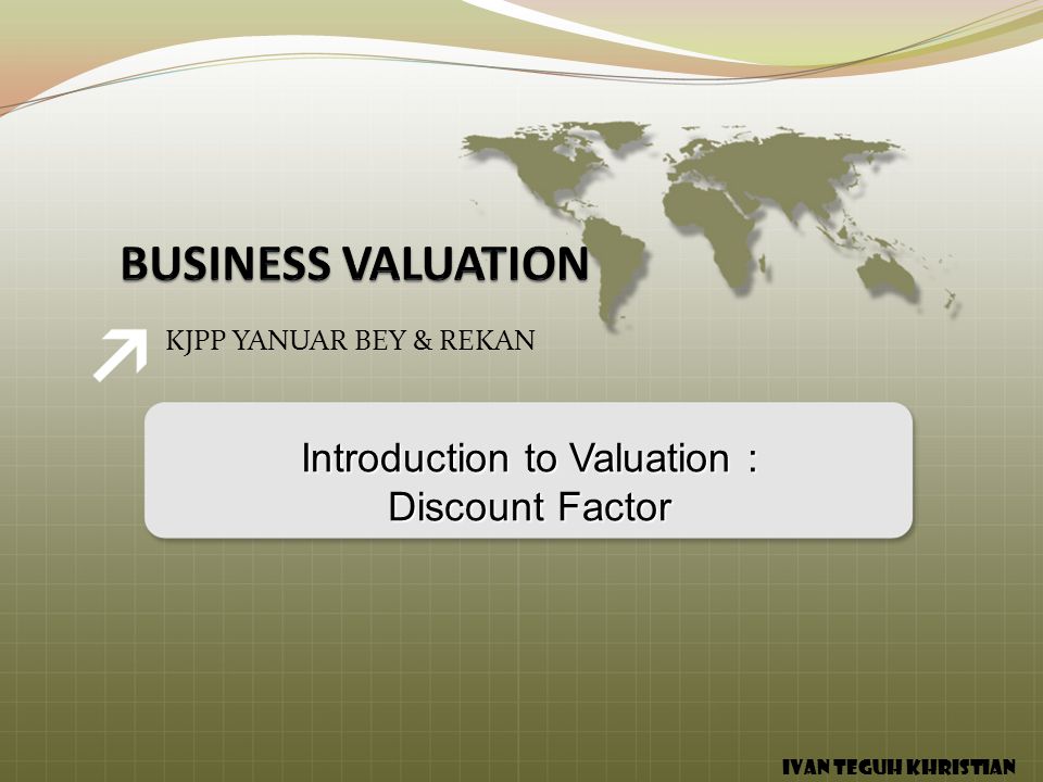 Introduction to Valuation :