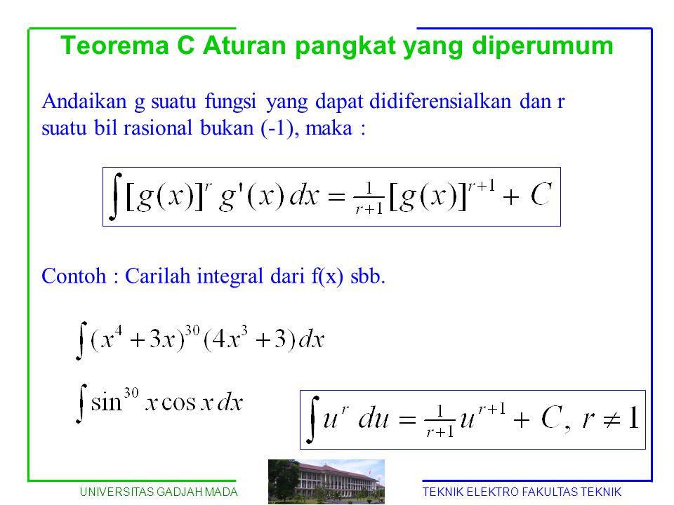 Teorema C Aturan pangkat yang diperumum