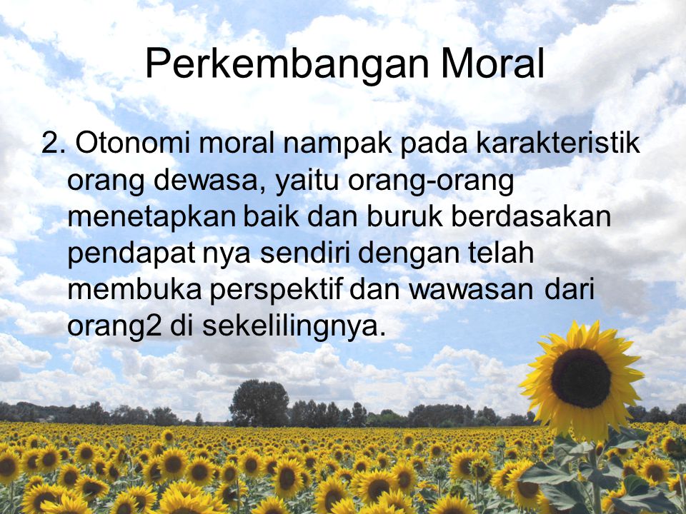 Perkembangan Moral