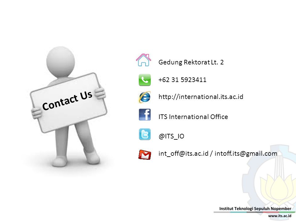 Contact Us Gedung Rektorat Lt