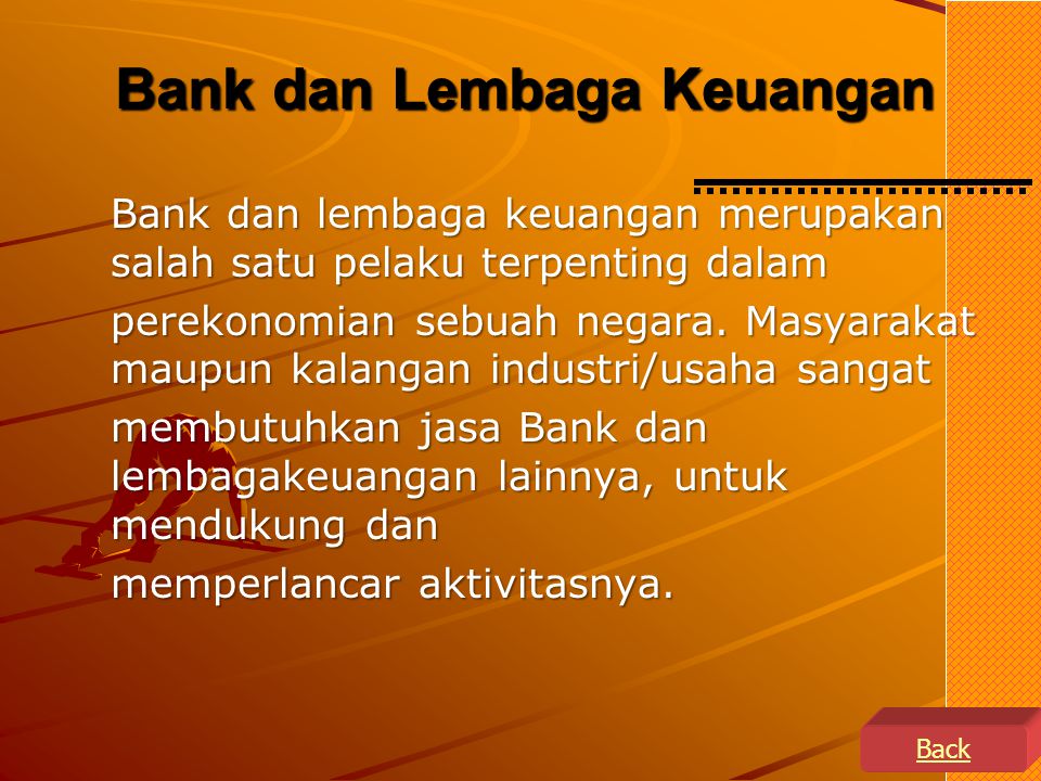 Bank dan Lembaga Keuangan