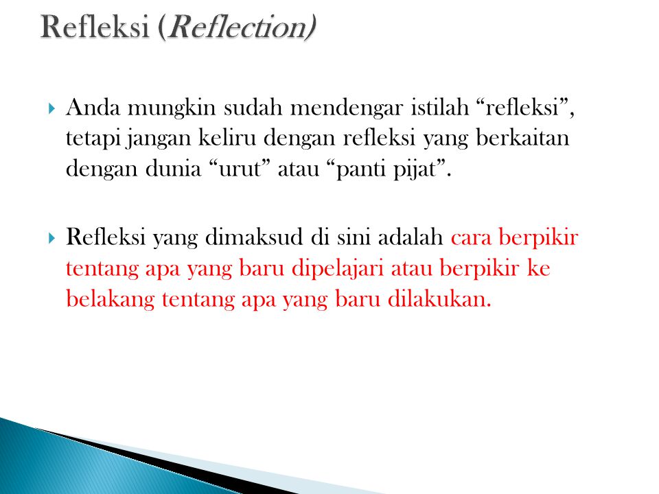 Refleksi (Reflection)