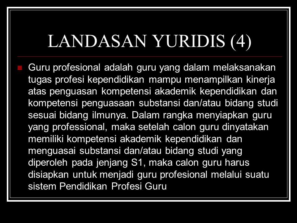 LANDASAN YURIDIS (4)