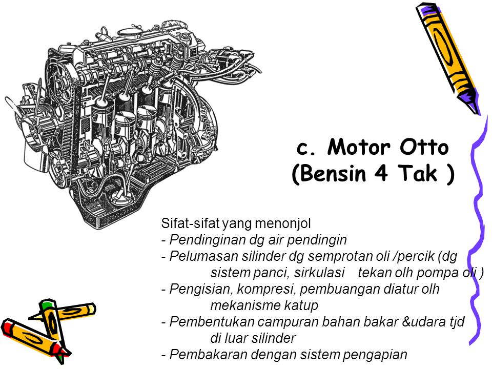 c. Motor Otto (Bensin 4 Tak )