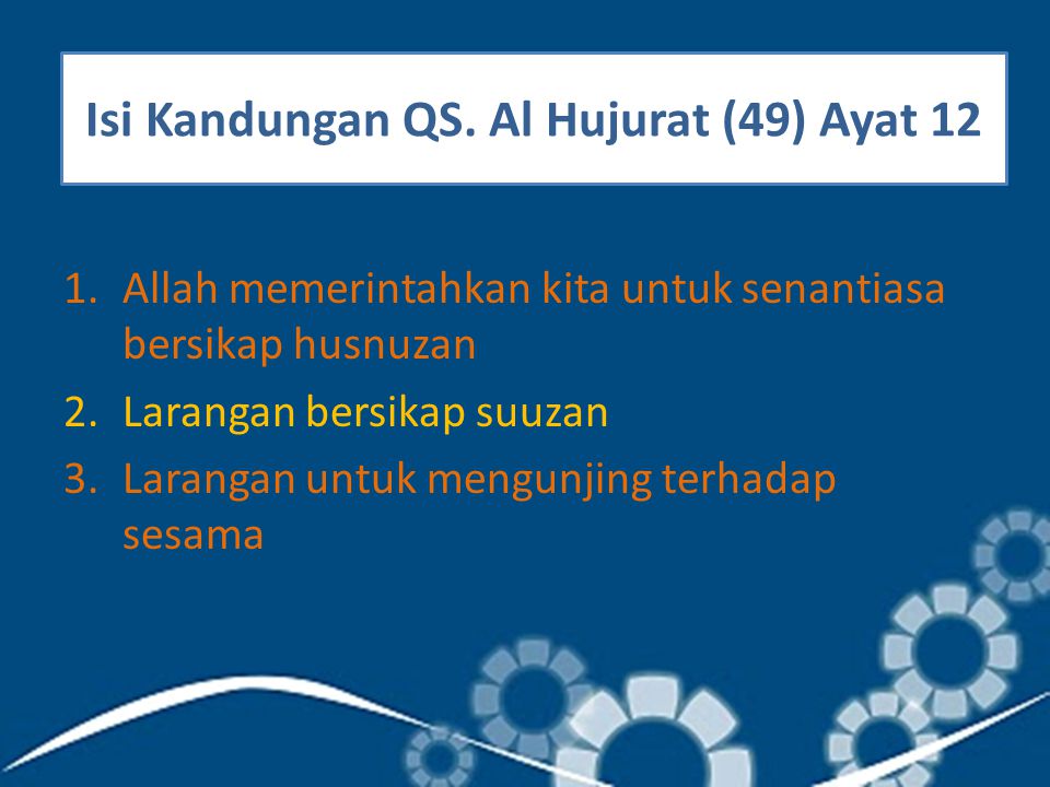 Isi Kandungan QS. Al Hujurat (49) Ayat 12