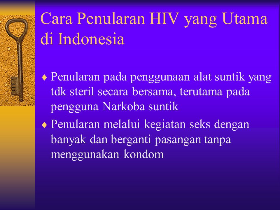 Cara Penularan HIV yang Utama di Indonesia