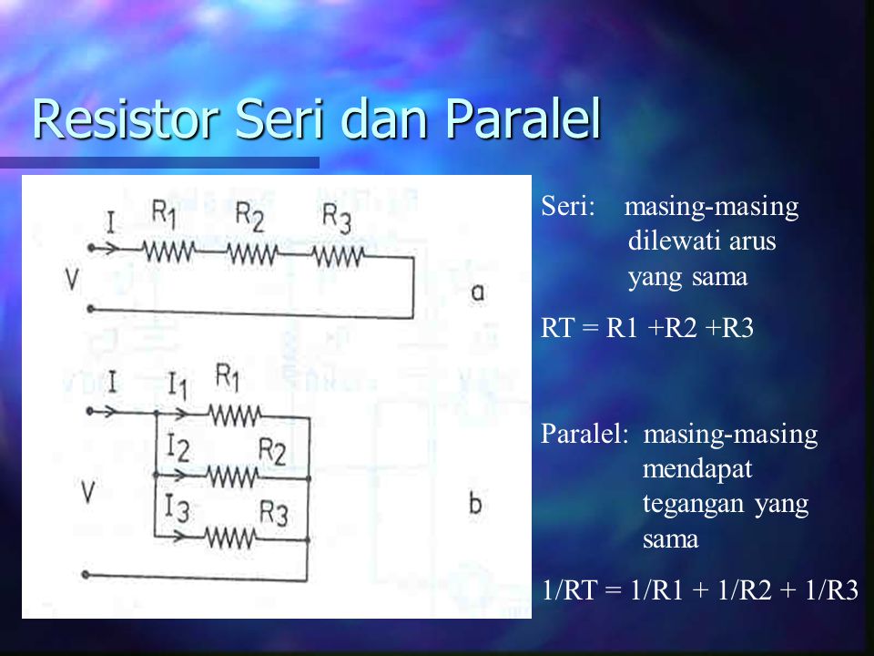 Resistor Seri dan Paralel