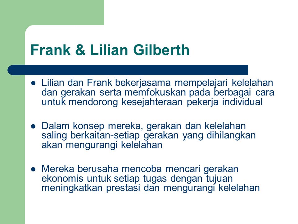 Frank & Lilian Gilberth