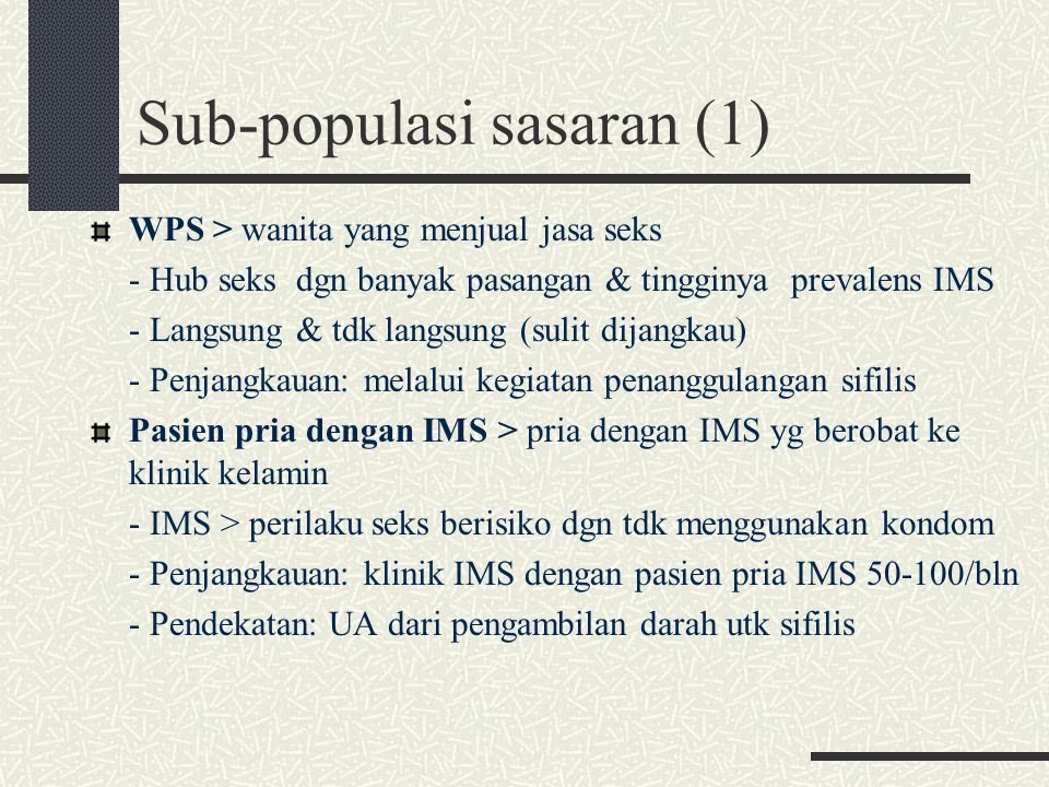 Sub-populasi sasaran (1)