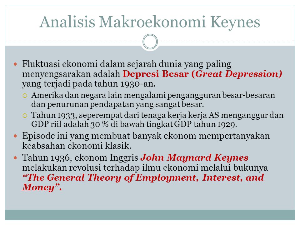 Analisis Makroekonomi Keynes