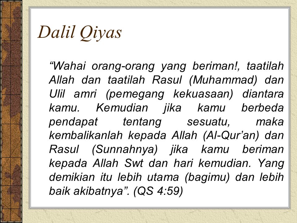 Dalil Qiyas