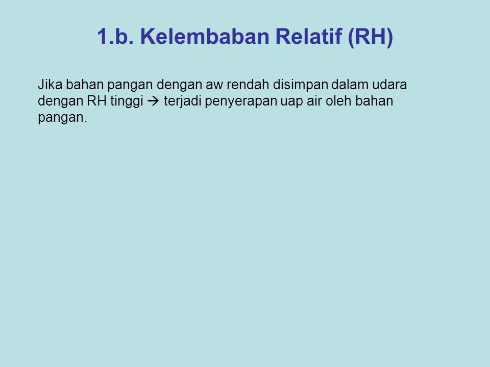 1.b. Kelembaban Relatif (RH)