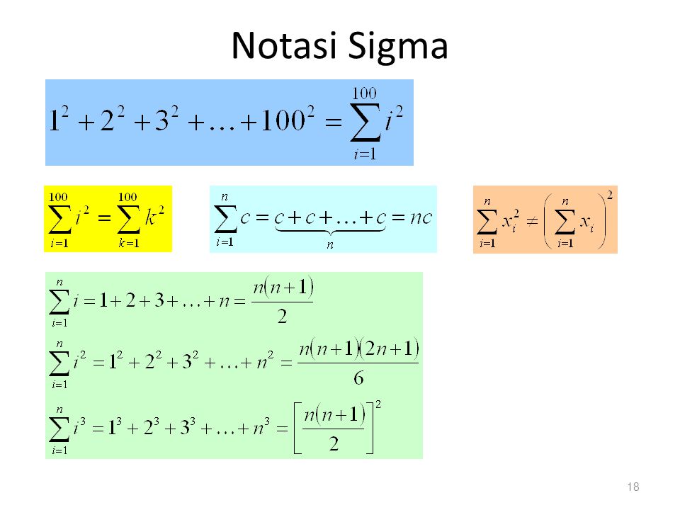Notasi Sigma