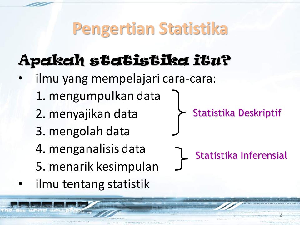 Pengertian Statistika