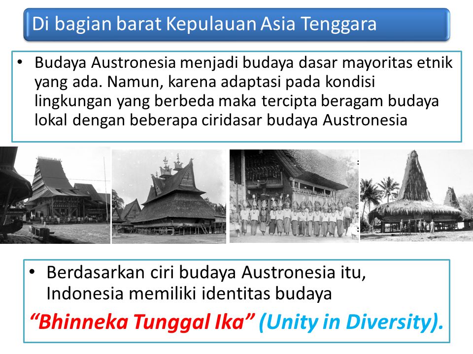 Bhinneka Tunggal Ika (Unity in Diversity).