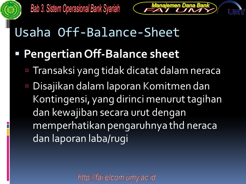 Usaha Off-Balance-Sheet