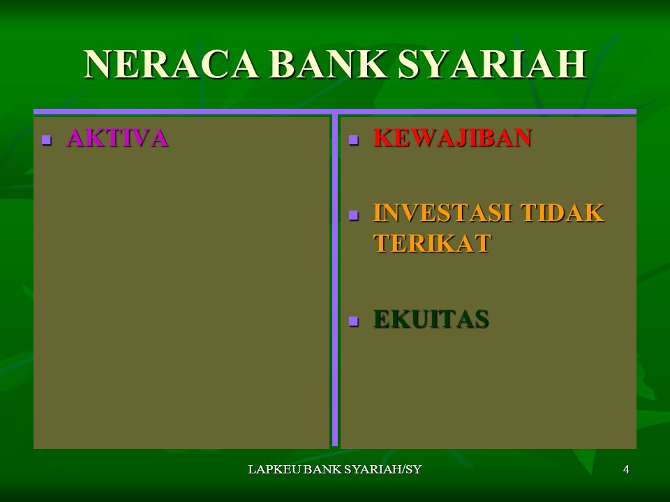 LAPKEU BANK SYARIAH/SY