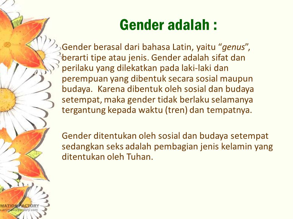 Gender adalah :