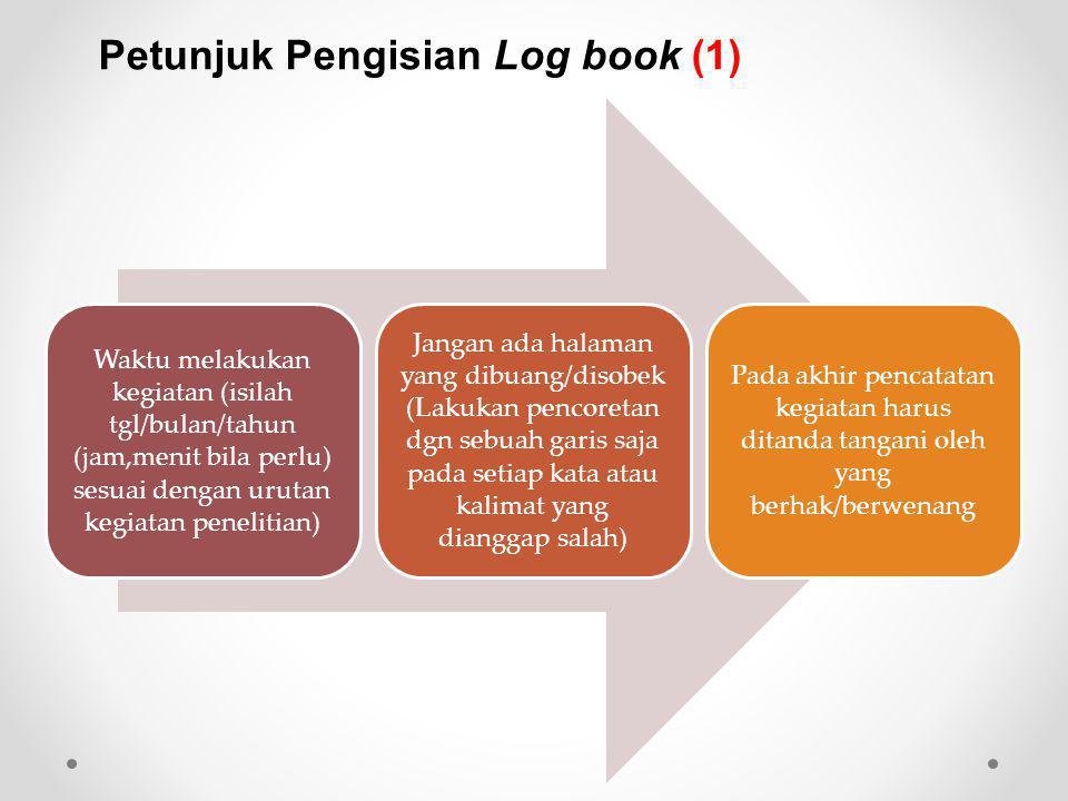 Petunjuk Pengisian Log book (1)