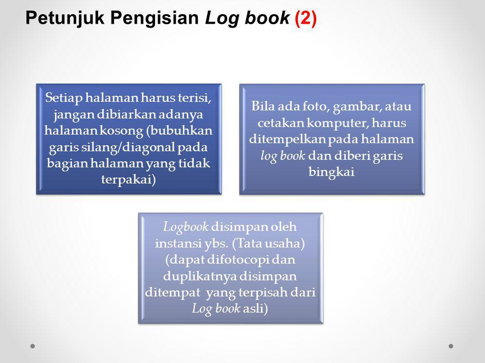 Petunjuk Pengisian Log book (2)