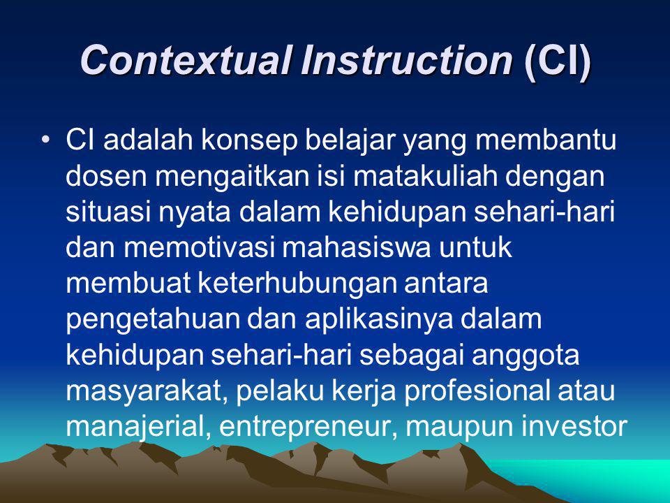 Contextual Instruction (CI)