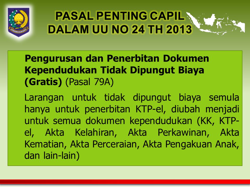 PASAL PENTING CAPIL DALAM UU NO 24 TH 2013