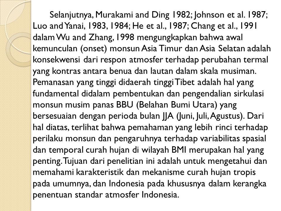 Selanjutnya, Murakami and Ding 1982; Johnson et al
