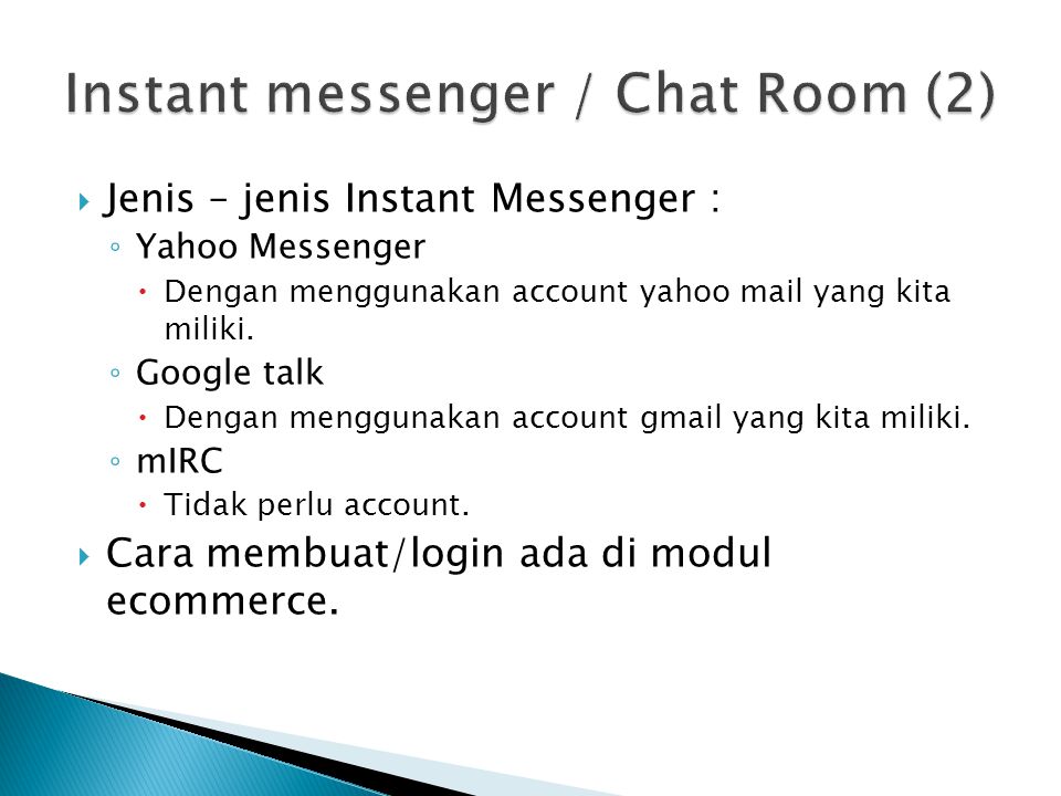 Instant messenger / Chat Room (2)