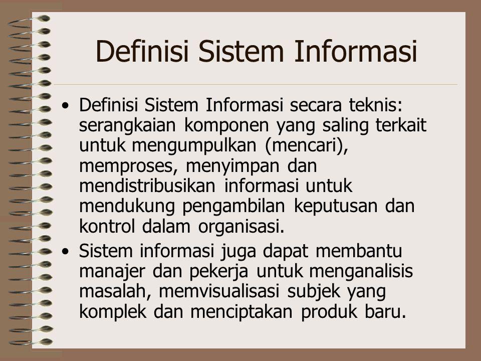 Definisi Sistem Informasi