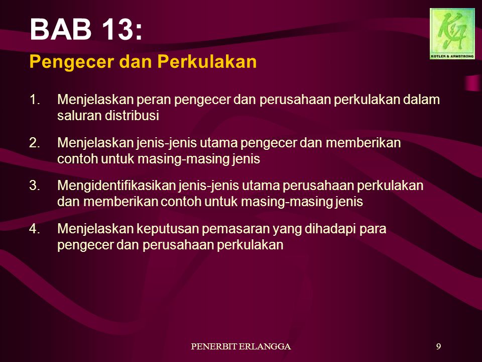 BAB 13: Pengecer dan Perkulakan