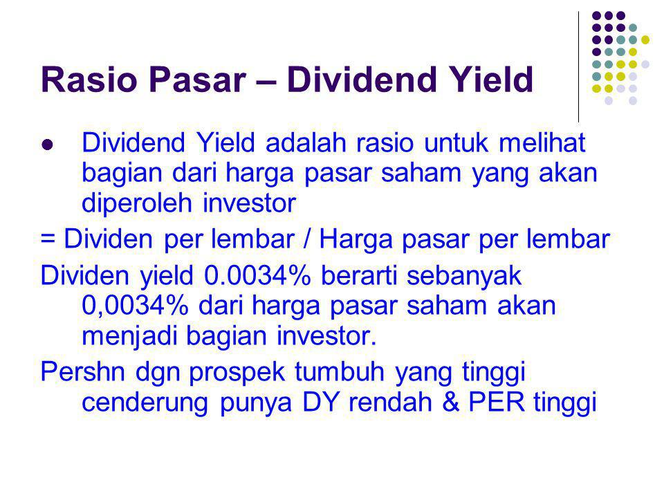 Rasio Pasar – Dividend Yield