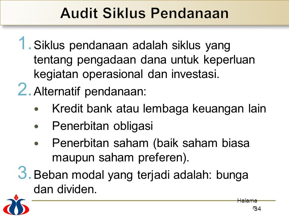 Audit Siklus Pendanaan