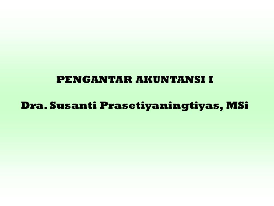 Dra. Susanti Prasetiyaningtiyas, MSi