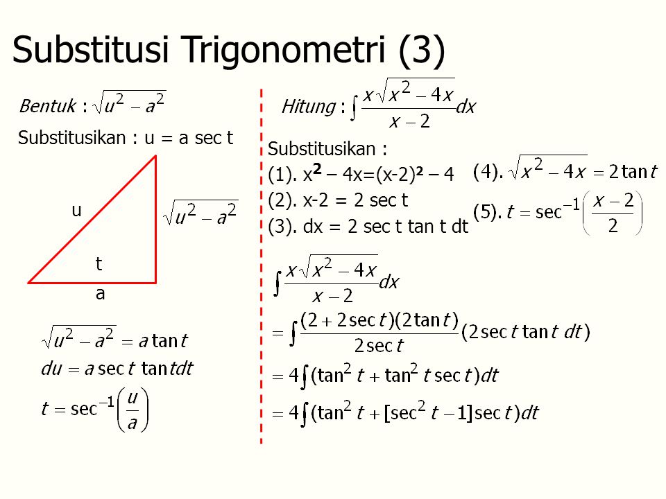 Substitusi Trigonometri (3)