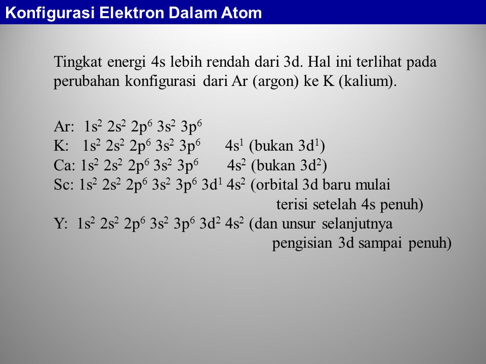Konfigurasi Elektron Dalam Atom